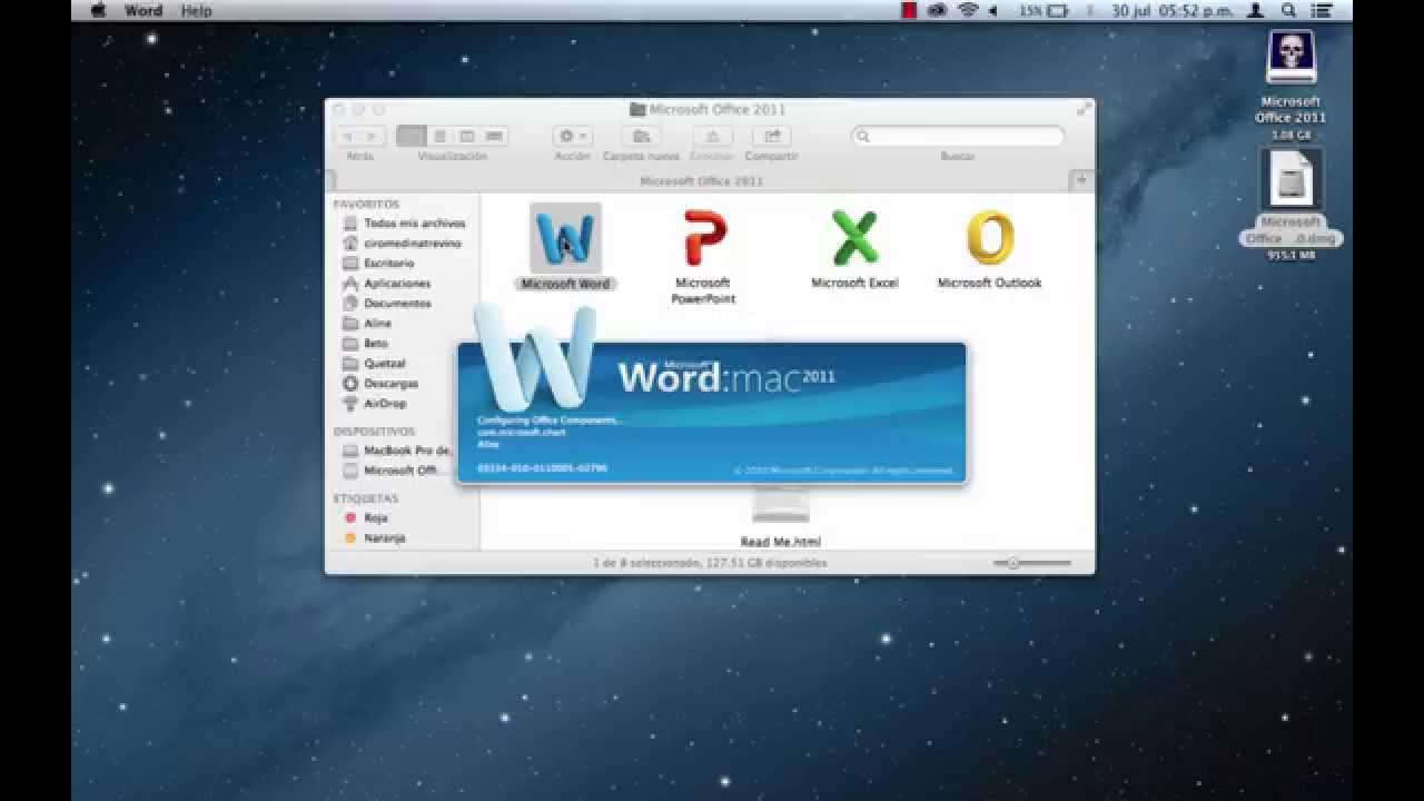 Microsoft office 2011 sp2 pour mac